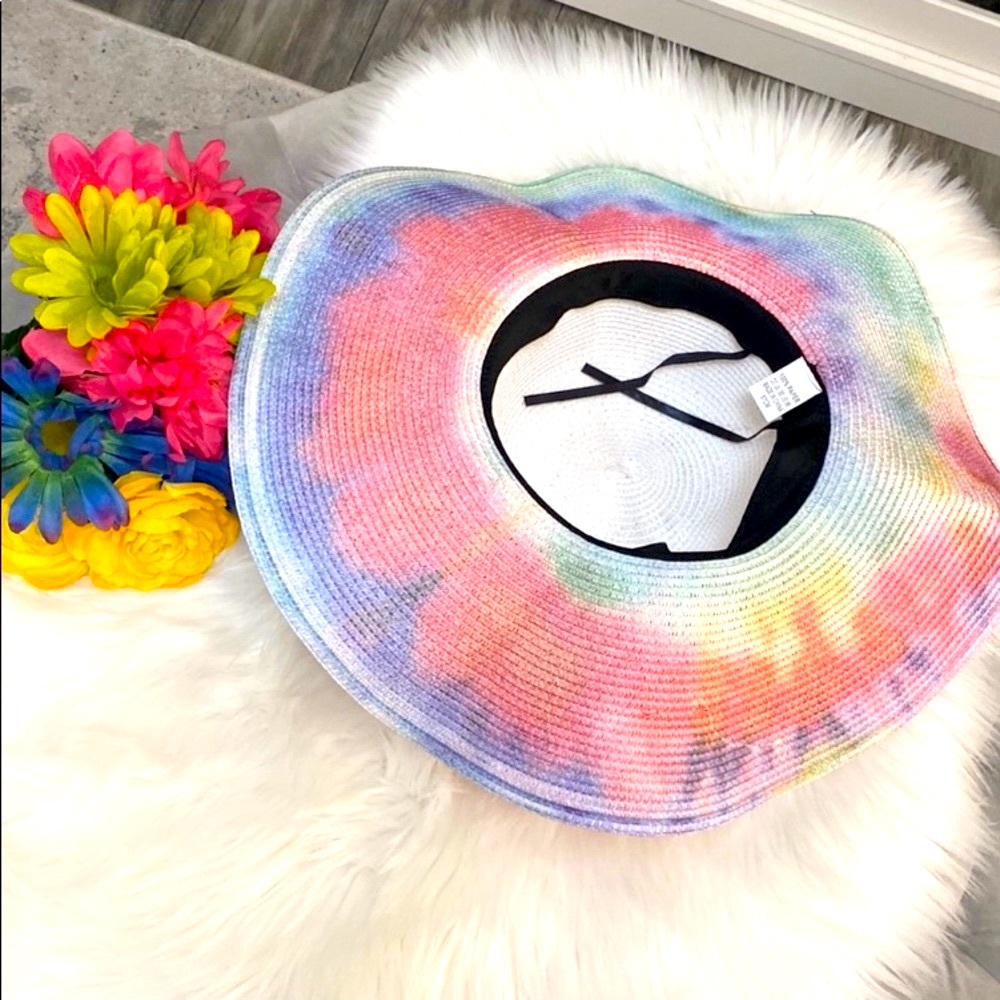FIRM PRICE! NEW! Tie Dye Sun Hat Beach Hat - Picture 3 of 3